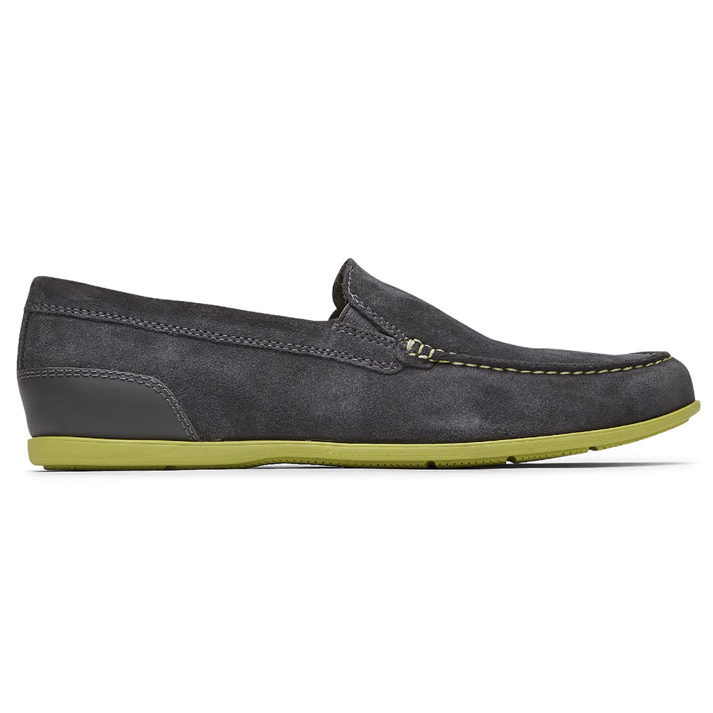 Rockport Mens Slip-On Dark Grey - Malcom Venetian - UK 047-QHYIMS